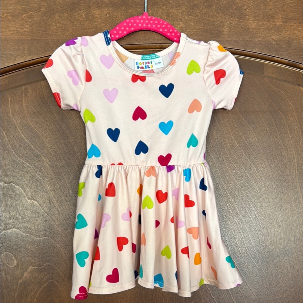 Multicolor Heart Print DotDotSmile Dress